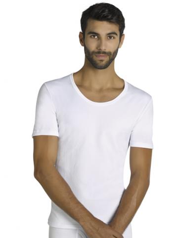 Camiseta Térmica Ysabel Mora blanca de Manga Corta