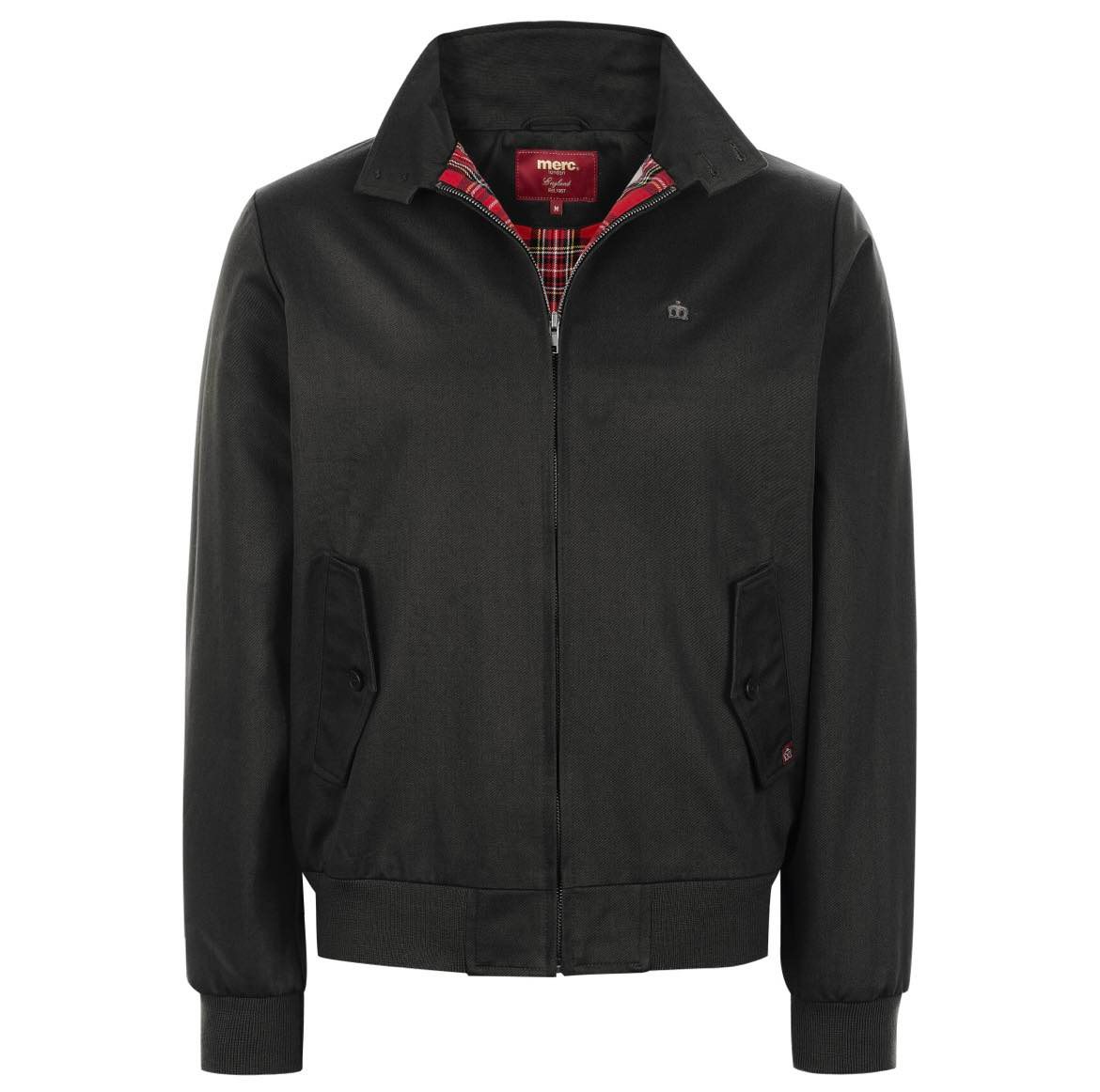 Chaqueta Harrington en gabardina (Negro) - Hombre, Algodón