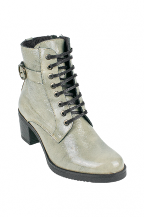 Botin Gris Mujer Piel en Charol Baerchi 40166