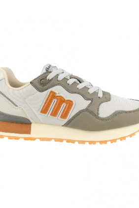 Deportivo Mustang Hombre Casual Plantilla Foam Azul Marino Blanco y Gris  84427