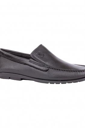 Mocasines Piel Negro Marrón Hombre Cosido Nel & Di 7901