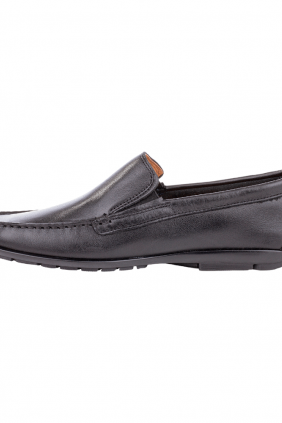 Mocasines Piel Negro Marrón Hombre Cosido Nel & Di 7901