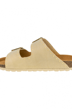 Sandalias Hebillas Bio Con Tachas Piel, Autenti 13843