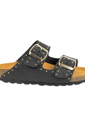 Sandalias Hebillas Bio Con Tachas Piel, Autenti 13843