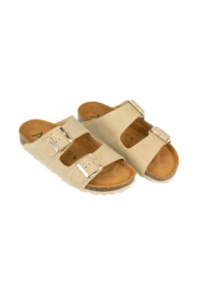 Sandalias Hebillas Bio Con Tachas Piel, Autenti 13843